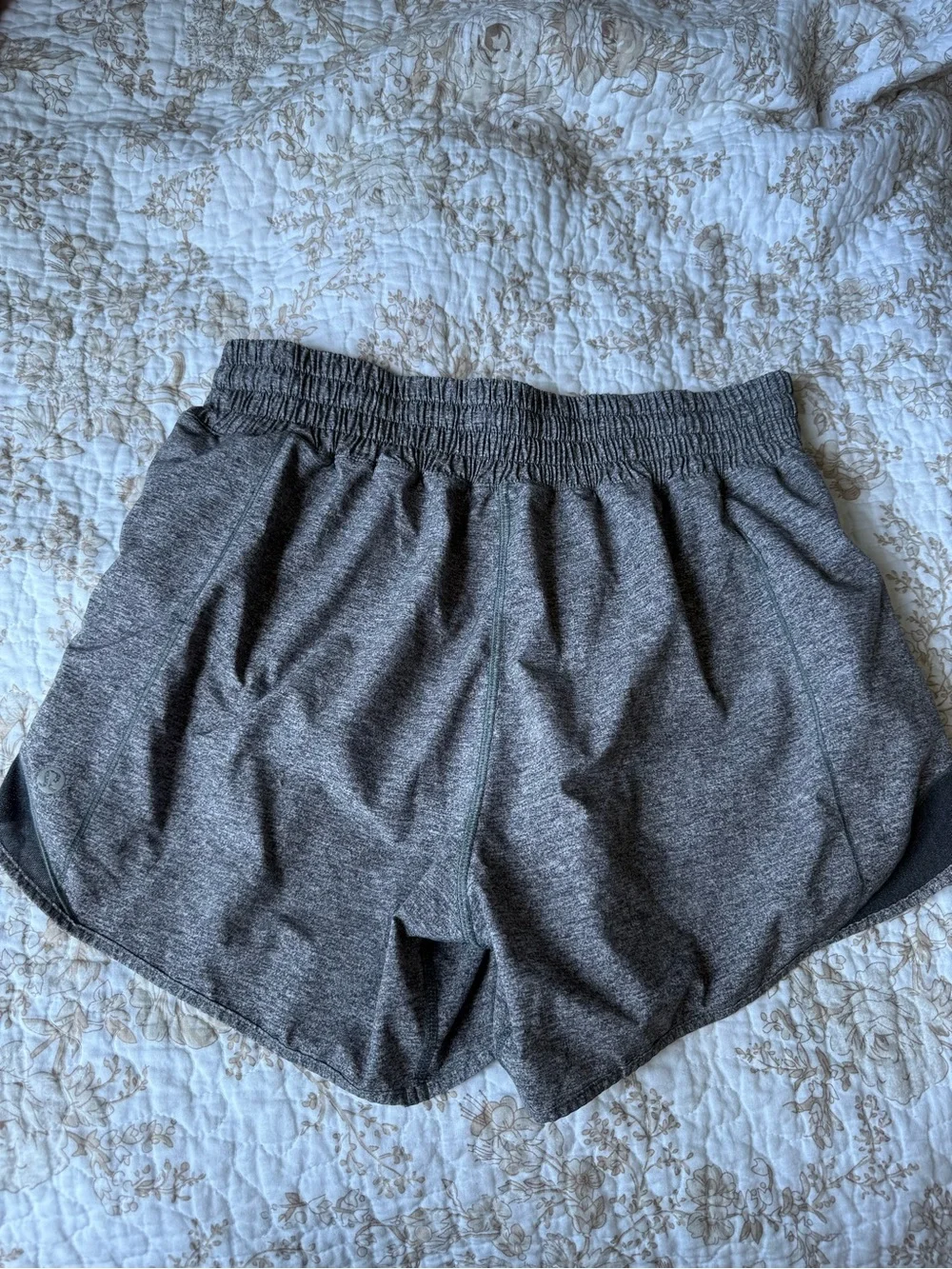 Lululemon Women’s Athletic Shorts — Charcoal Gray Stretch - Picture 2 of 3